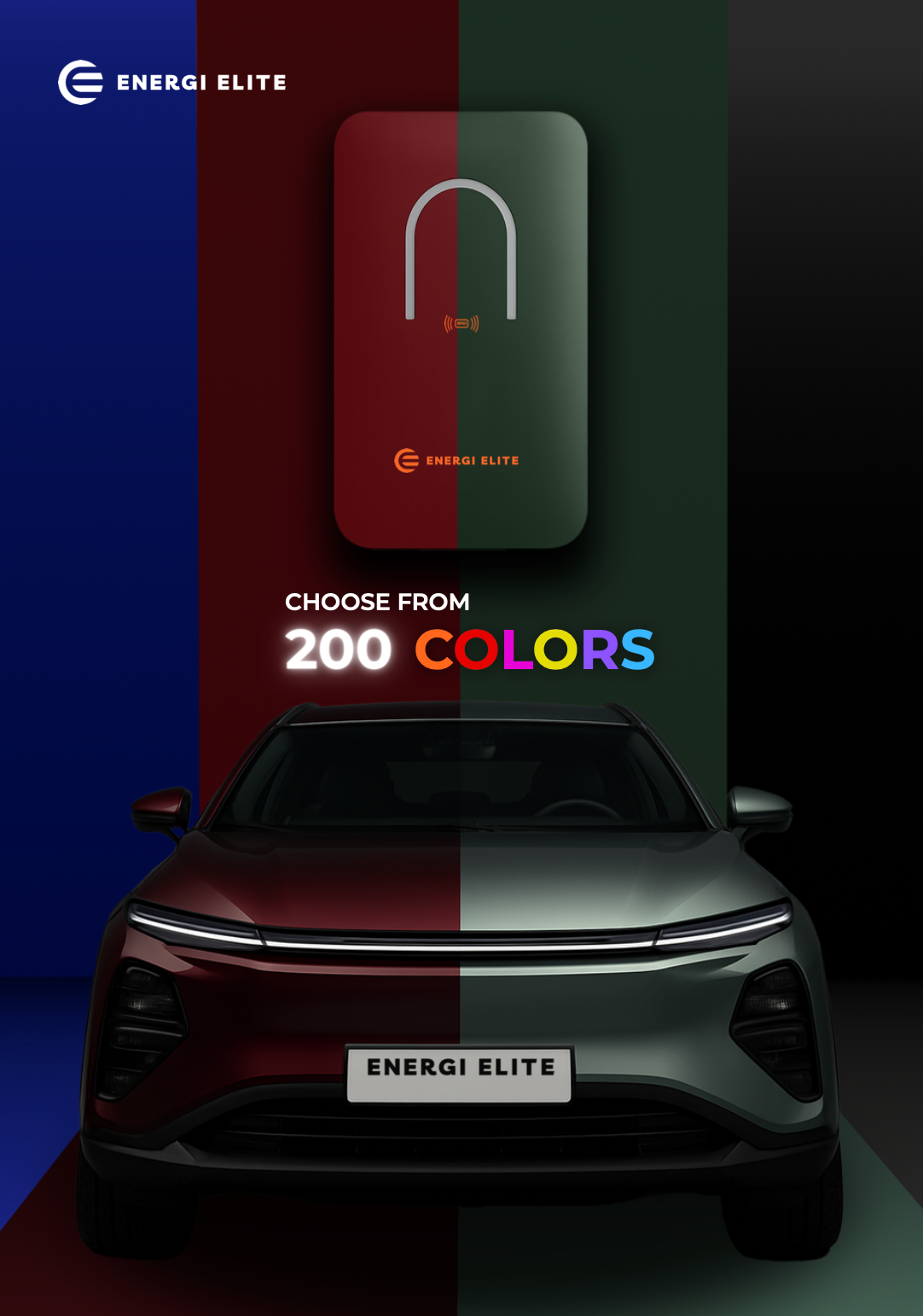 E8 Home EV Charger Universal Type 2 With Wifi 32A (7Kw / 22kW)